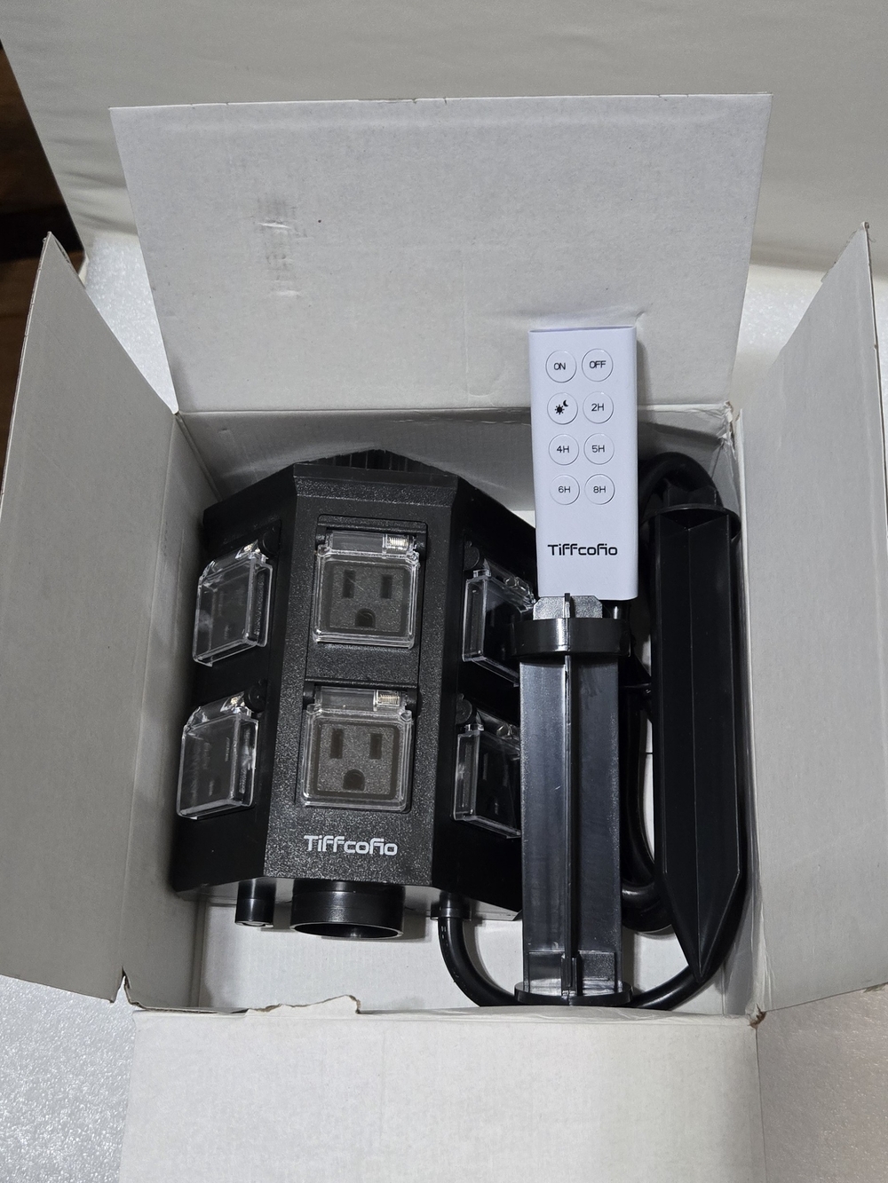 TiFFCOFiO Outdoor Power Stake Timer, 100FT Remote Control - Picture 1 of 10